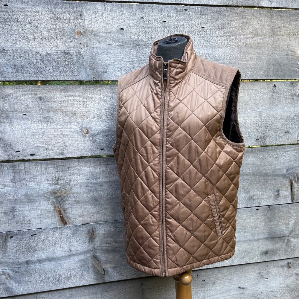 Johnston & Murphy Men's Tan and Brown Coat